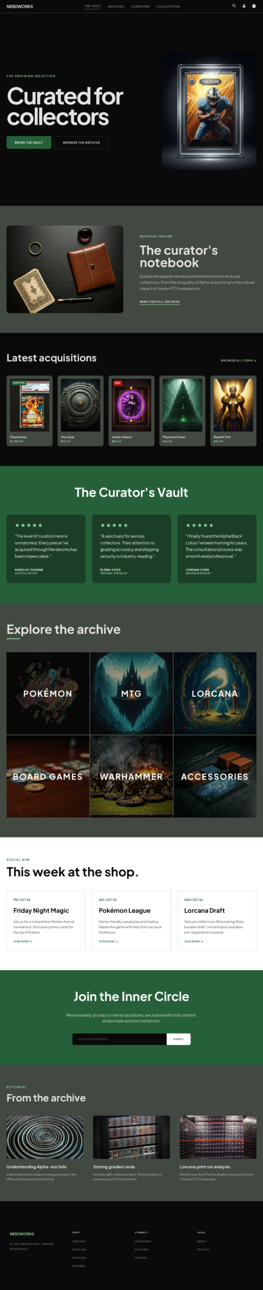 Homepage — Updated Palette