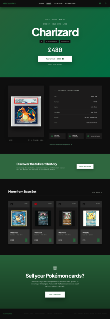 Singles Product — Split-Screen Hero (High Contrast)
