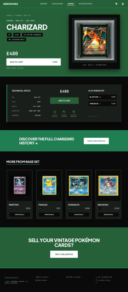 Singles Product — Editorial Stacked (High Contrast)