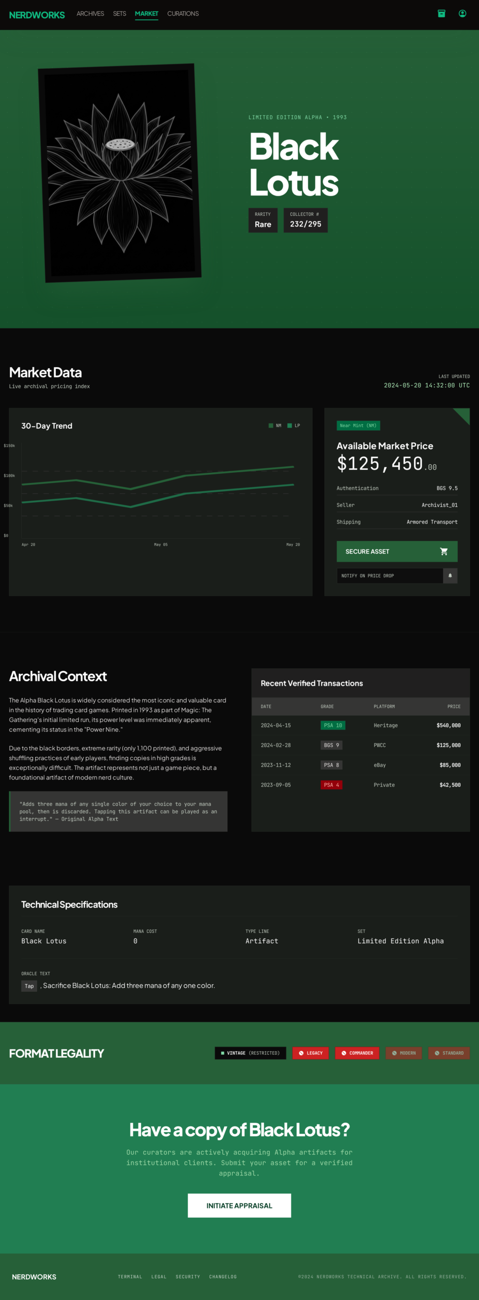 Singles Card Profile — Hero-Centric (High Contrast)