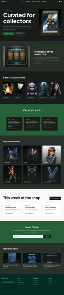 NW Homepage Showcase Dark (Stitch + SG1 Design System)