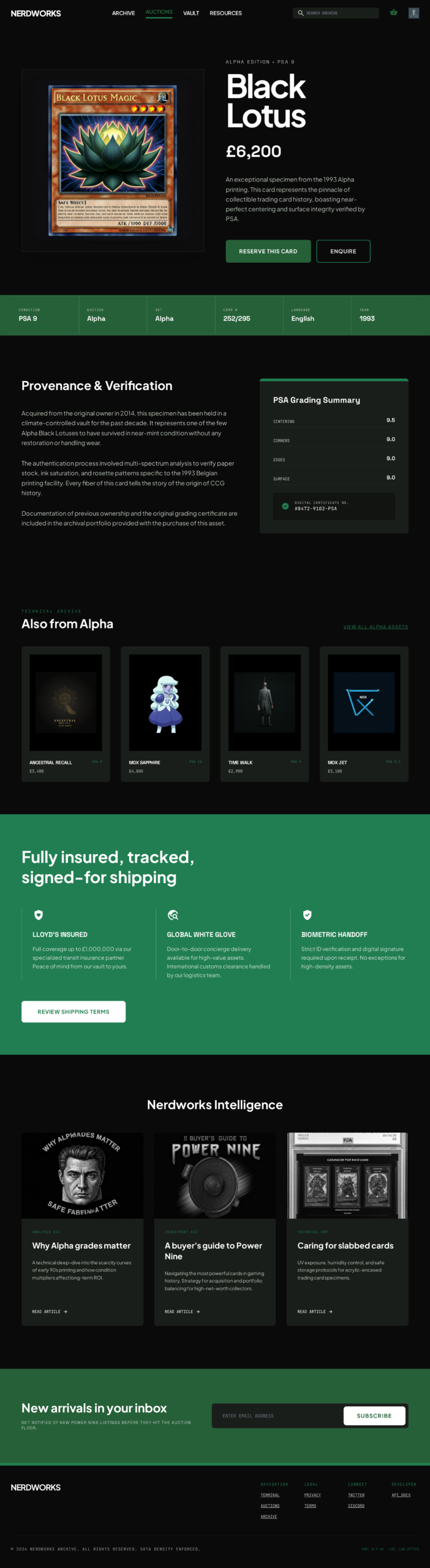 Singles Product — Black Lotus Alpha (SNW1 DS v5)