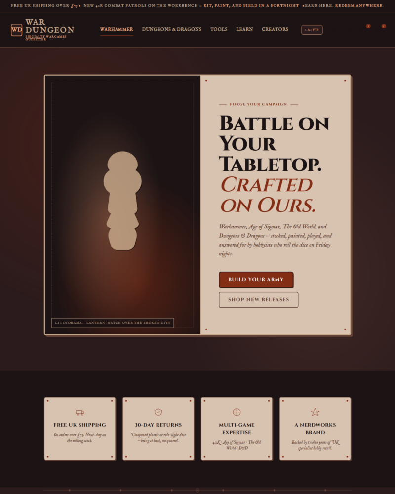 War Dungeon — Homepage — Apothecary