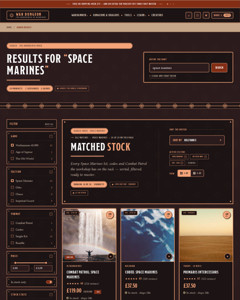 War Dungeon — Search Results