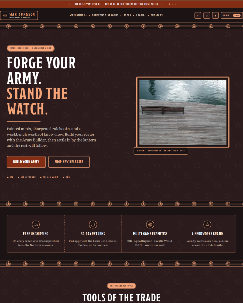 War Dungeon — Homepage — Maximalist Industrial