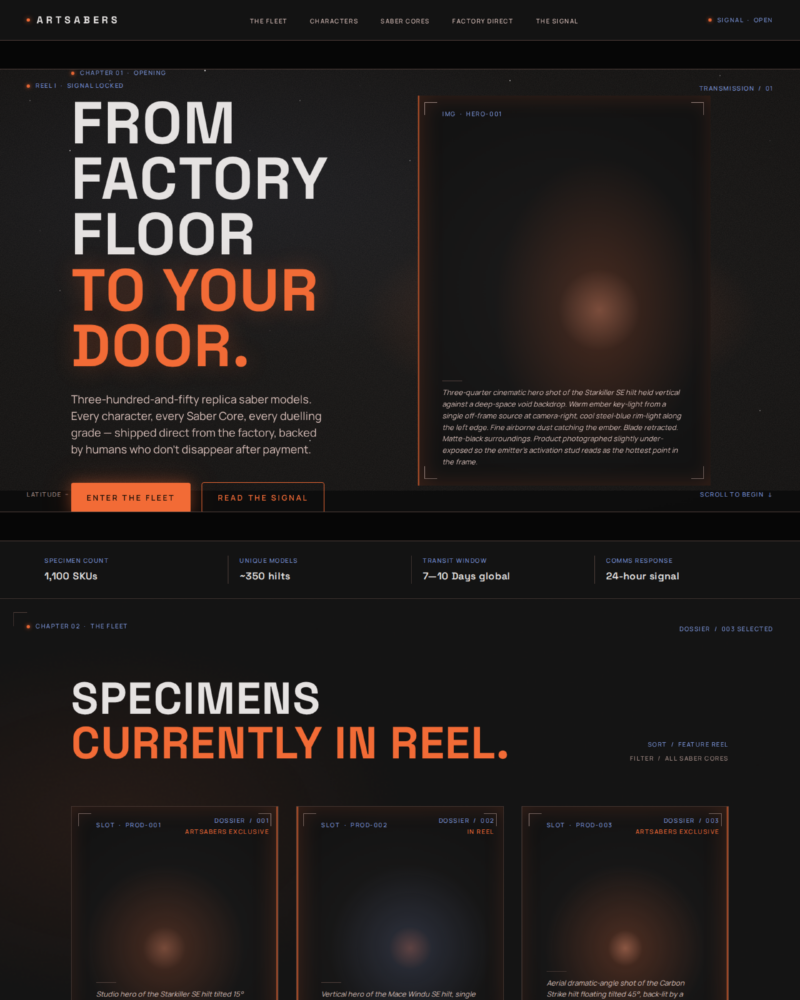 ARTSABERS — Homepage
