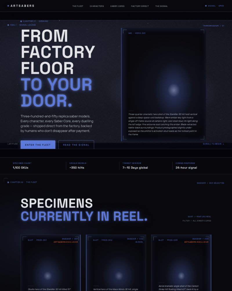 ARTSABERS — Homepage