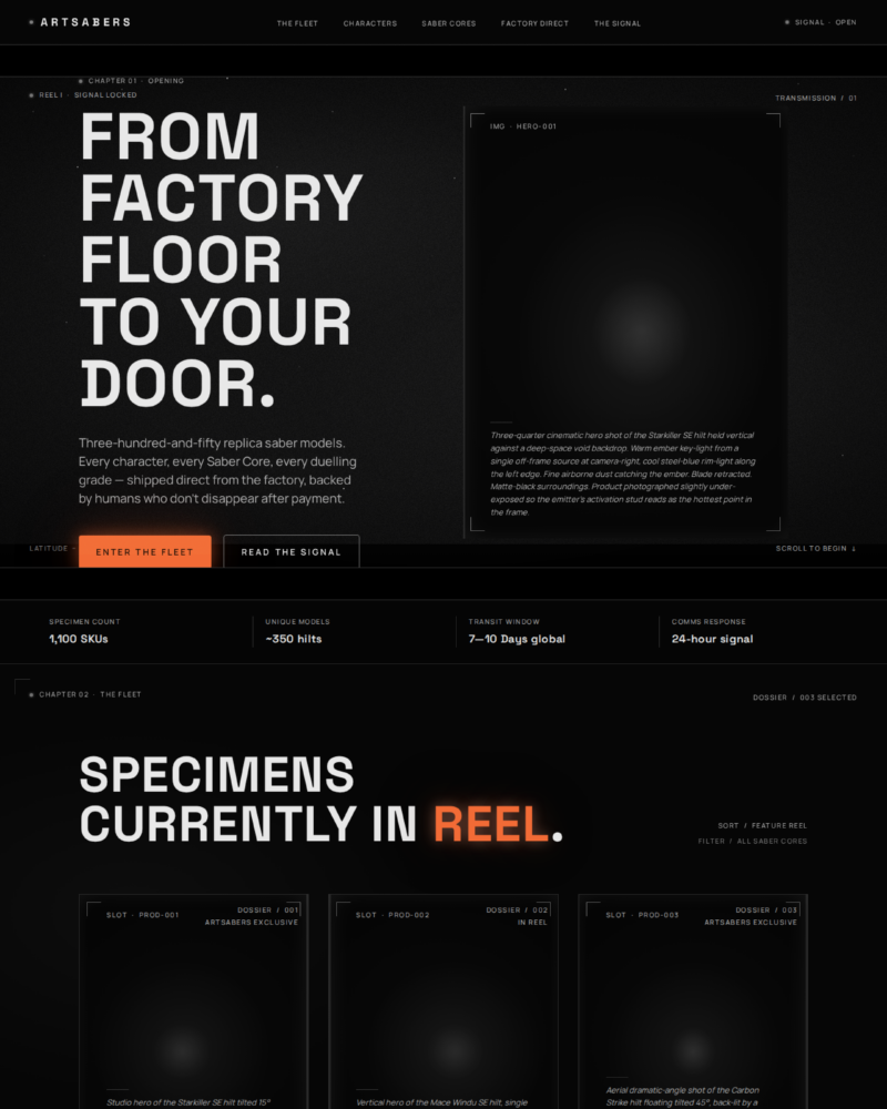 ARTSABERS — Homepage