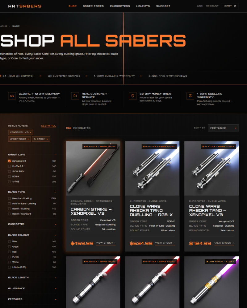 ARTSABERS — Shop Archive