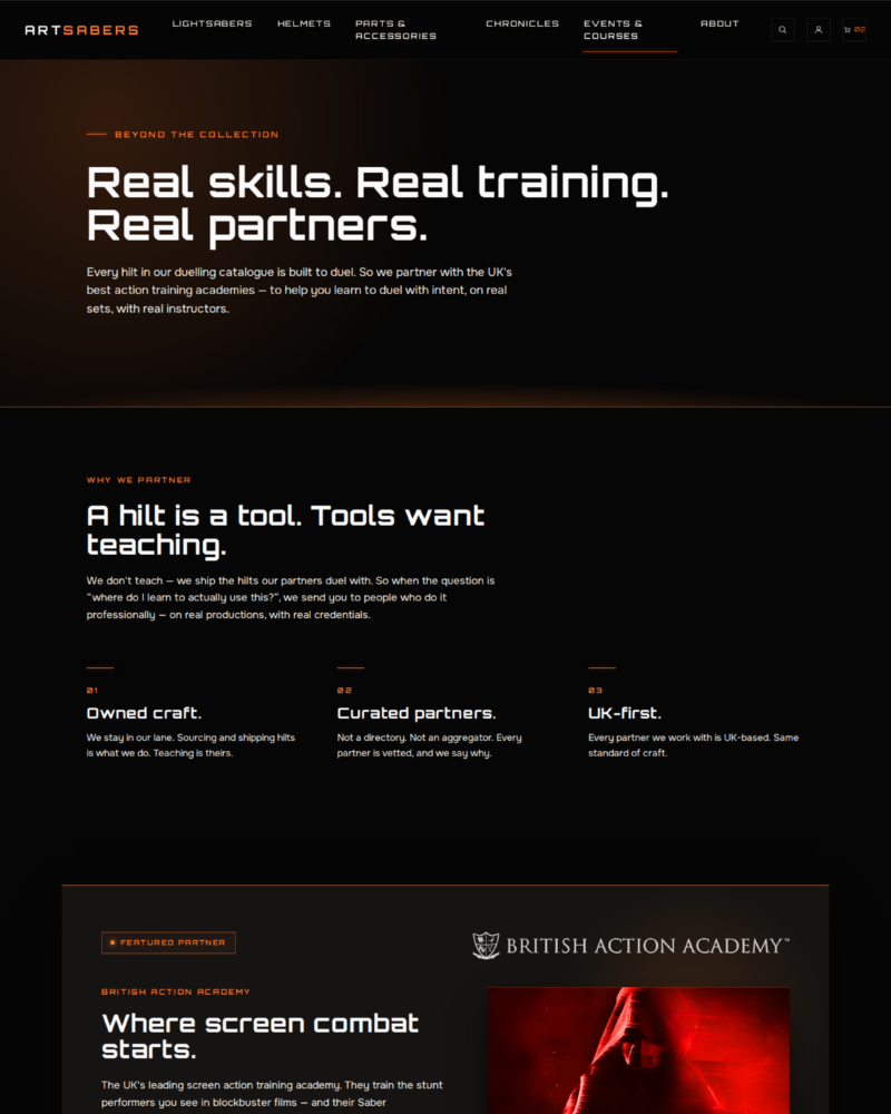 ARTSABERS — Events & Courses Hub ·