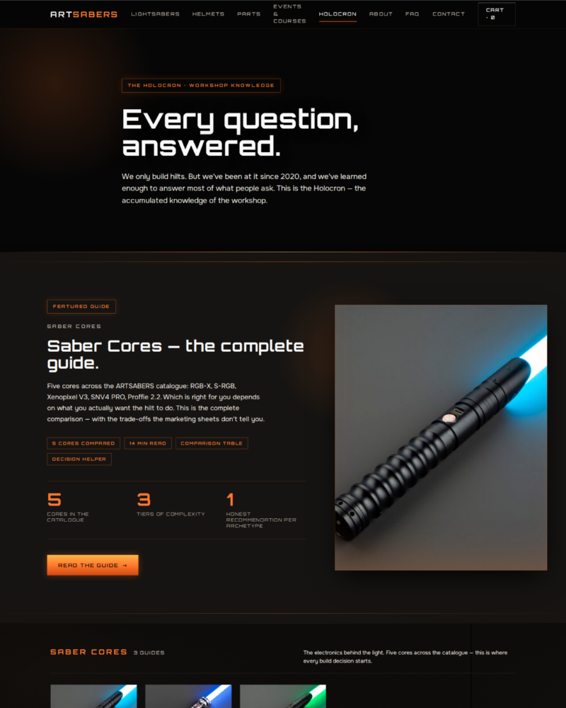 ARTSABERS — The Holocron ·
