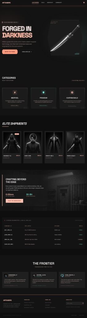 Homepage V3 Neonforge