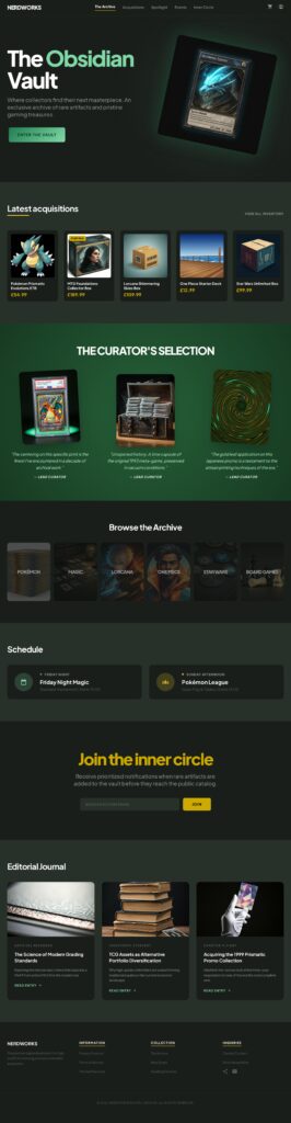 Homepage Obsidian Deep