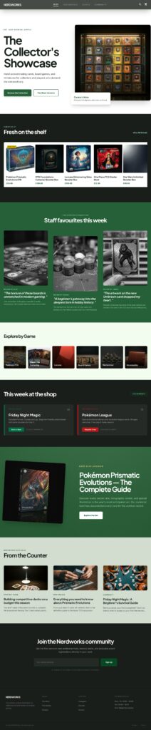 Homepage Showcase Light